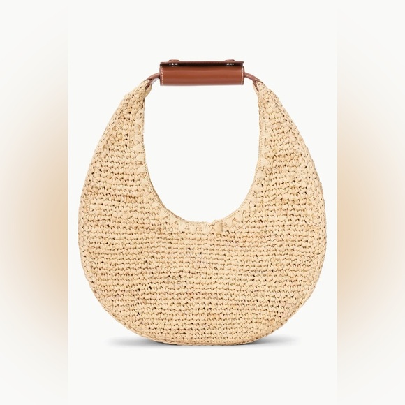 STAUD Small Moon Raffia Bag. Beautiful Bag! Never Worn. Come with dust bag. - Picture 3 of 8